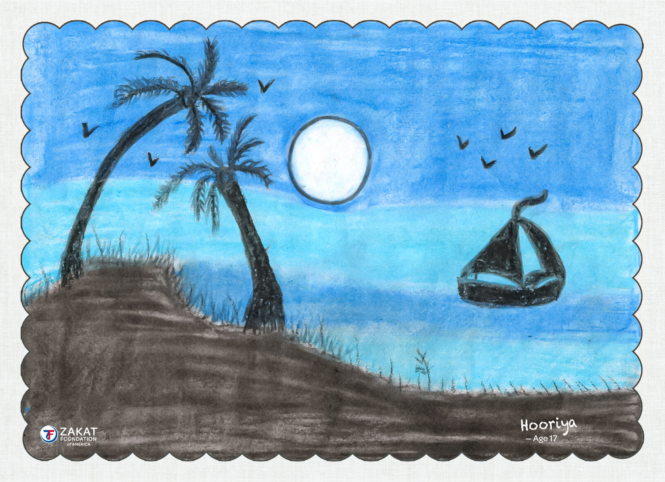 17 year old Hooriya, our sponsored orphan from India, dreams of a future career in banking while nurturing her creativity