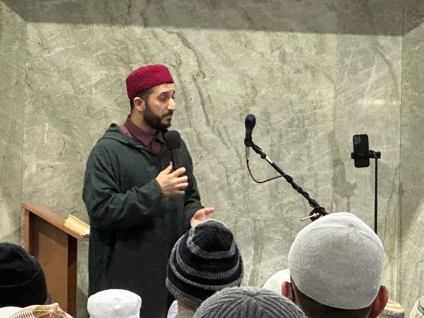 Ibrahim Aldardasawi, ZFA Religious Affairs Advisor, appealing at Hillside Islamic Center, NY