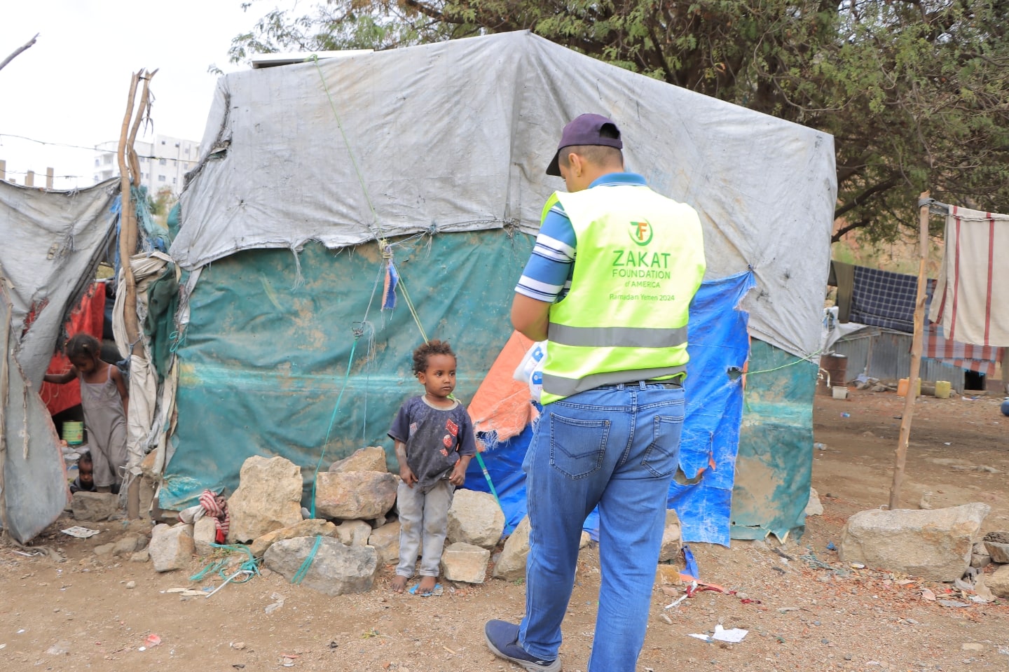Often the neediest of Yemen are children, food packages keep them from the brink of starvation