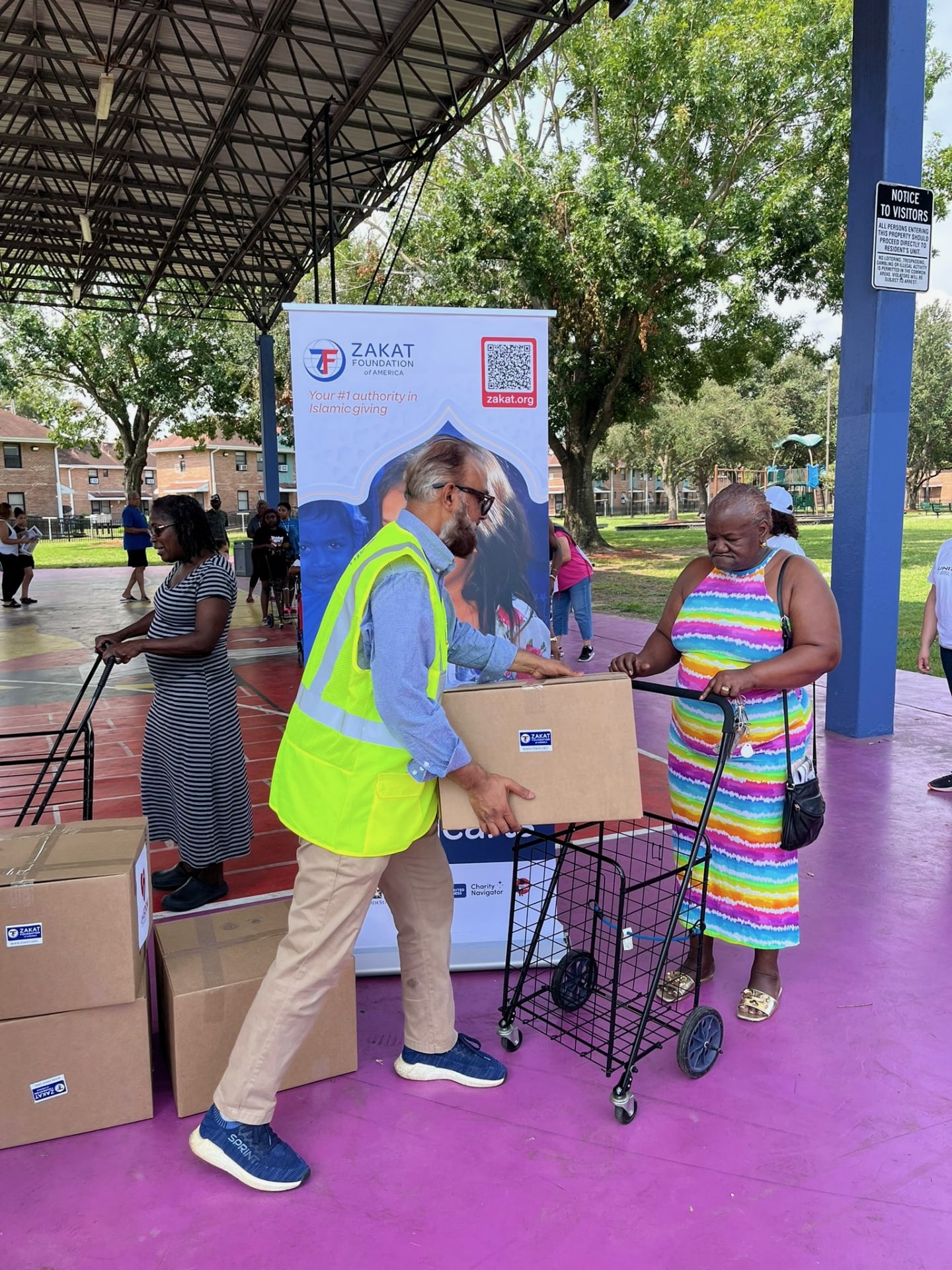 Following Hurricane Beryl, food packages were provided in TX to those in need