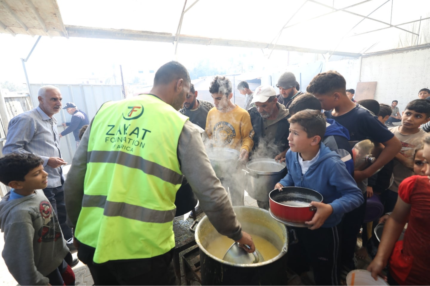 In the midst of the ongoing Gaza crisis, Zakat Foundation of America counties to give food packages, warm meals and operate soup kitchens throughout the community