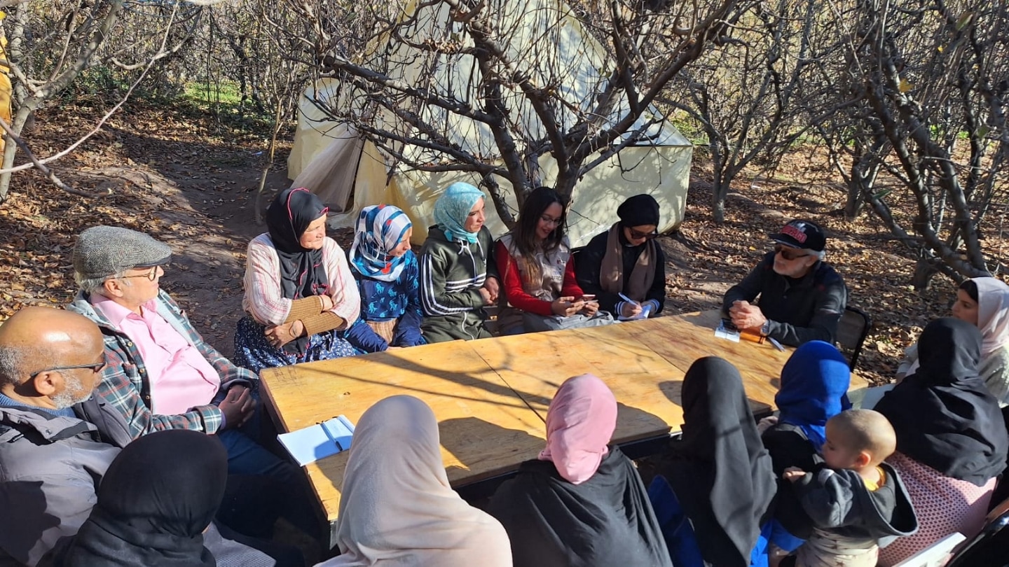 In Morocco, a group of farmers meet as a cooperative for learning and networking