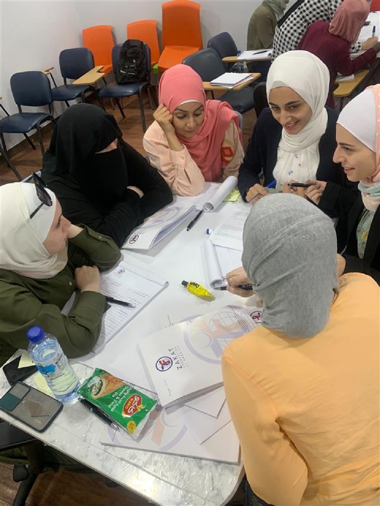 Women in Jordan receive training in creating crafts, sewing, marketing and running a business