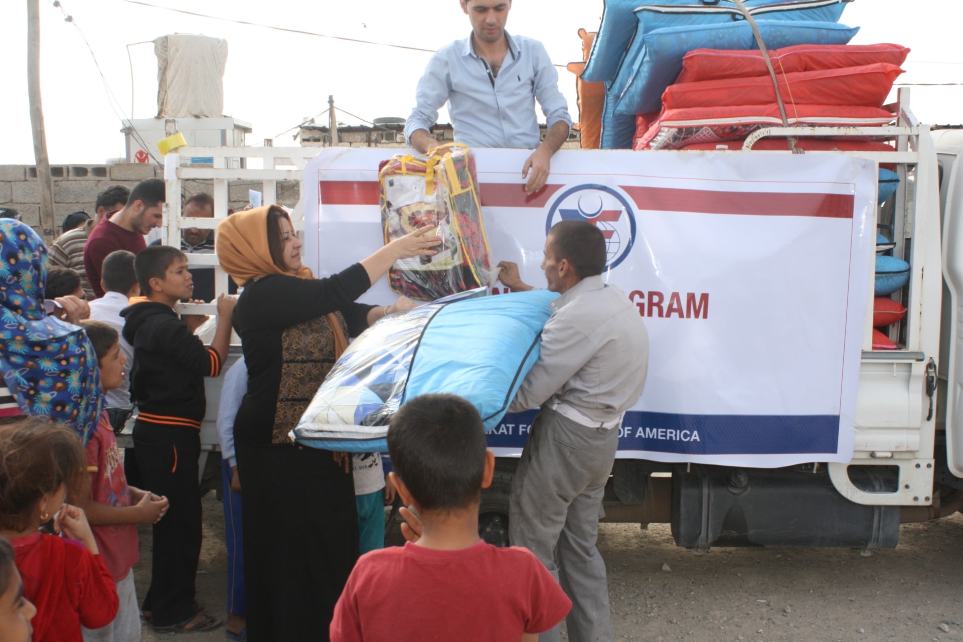 Warm blankets, coats, and more help families stay safe from winter weather in Iraq.