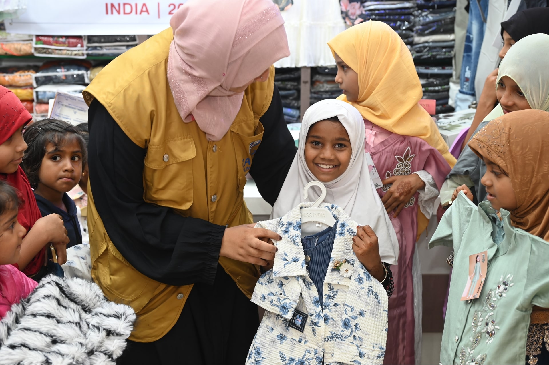 Orphan sponsorships allow children like them in India to shop for Eid clothes.