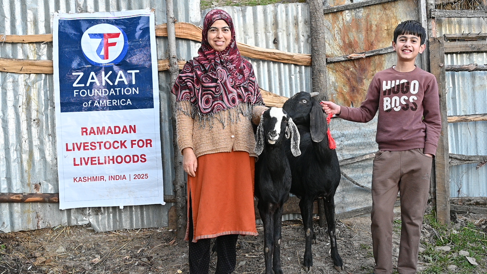 A family in Kashmir now have a path to self-sufficiency with these gifted livestock