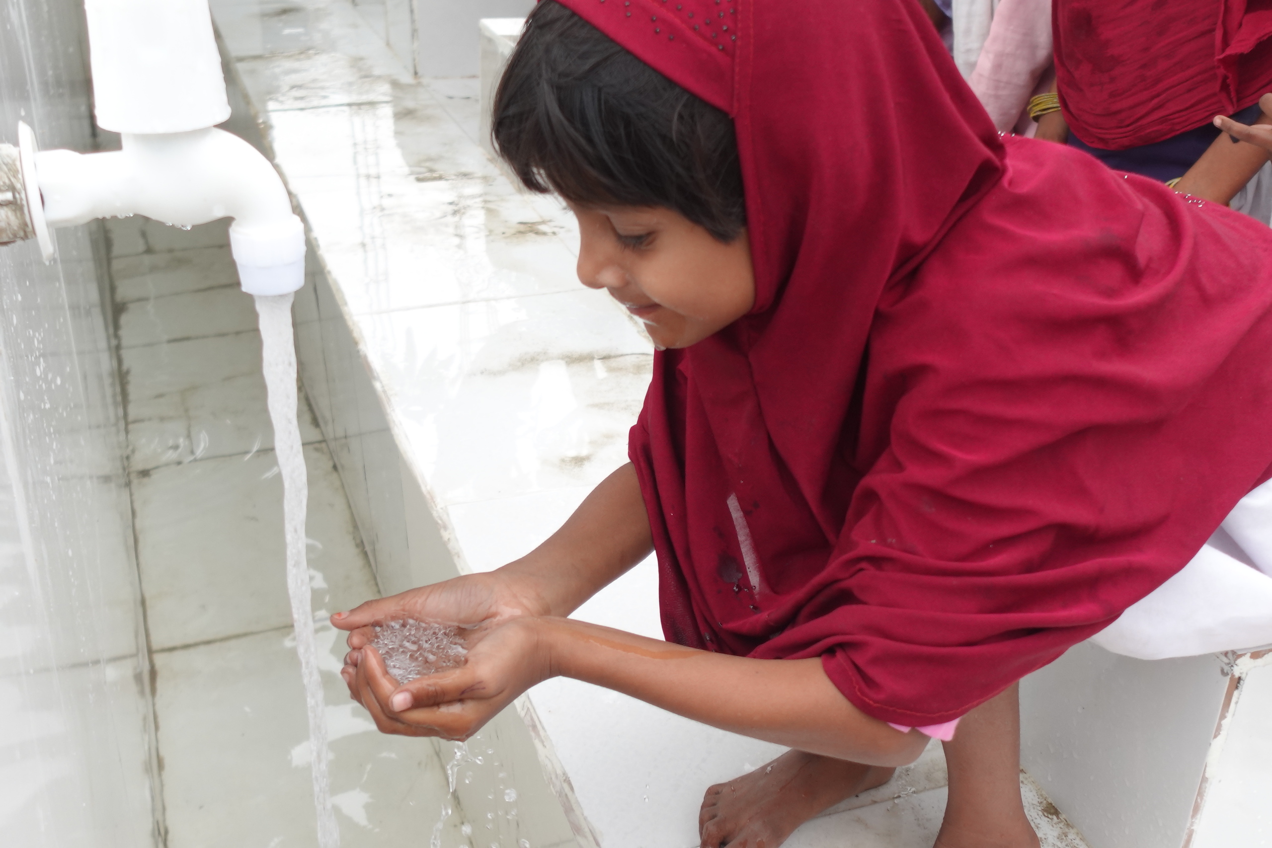 Ablution stations for student in India are essential to health and learning