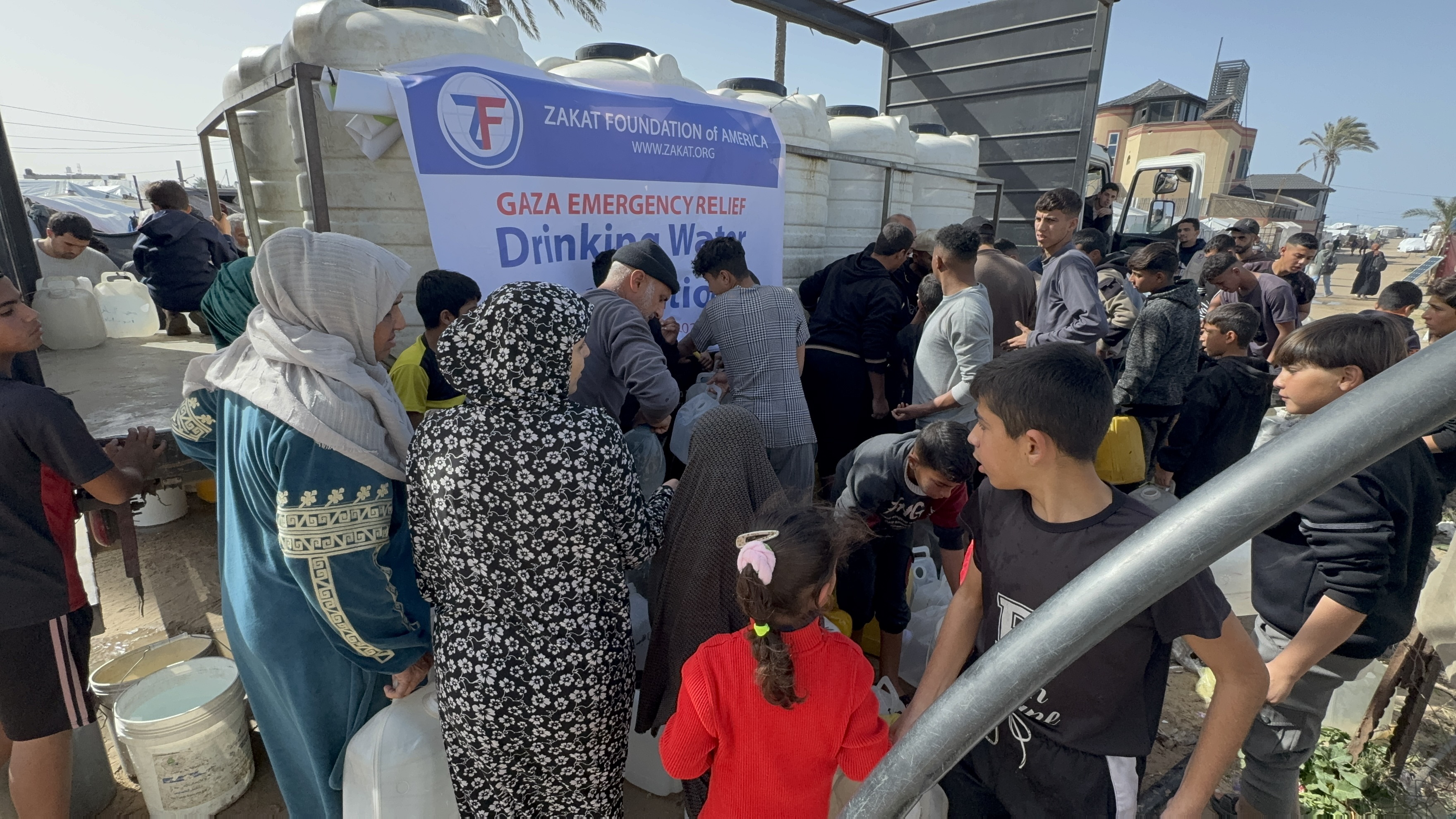 Clean drinking water brings relief and comfort to families seeking assistance
