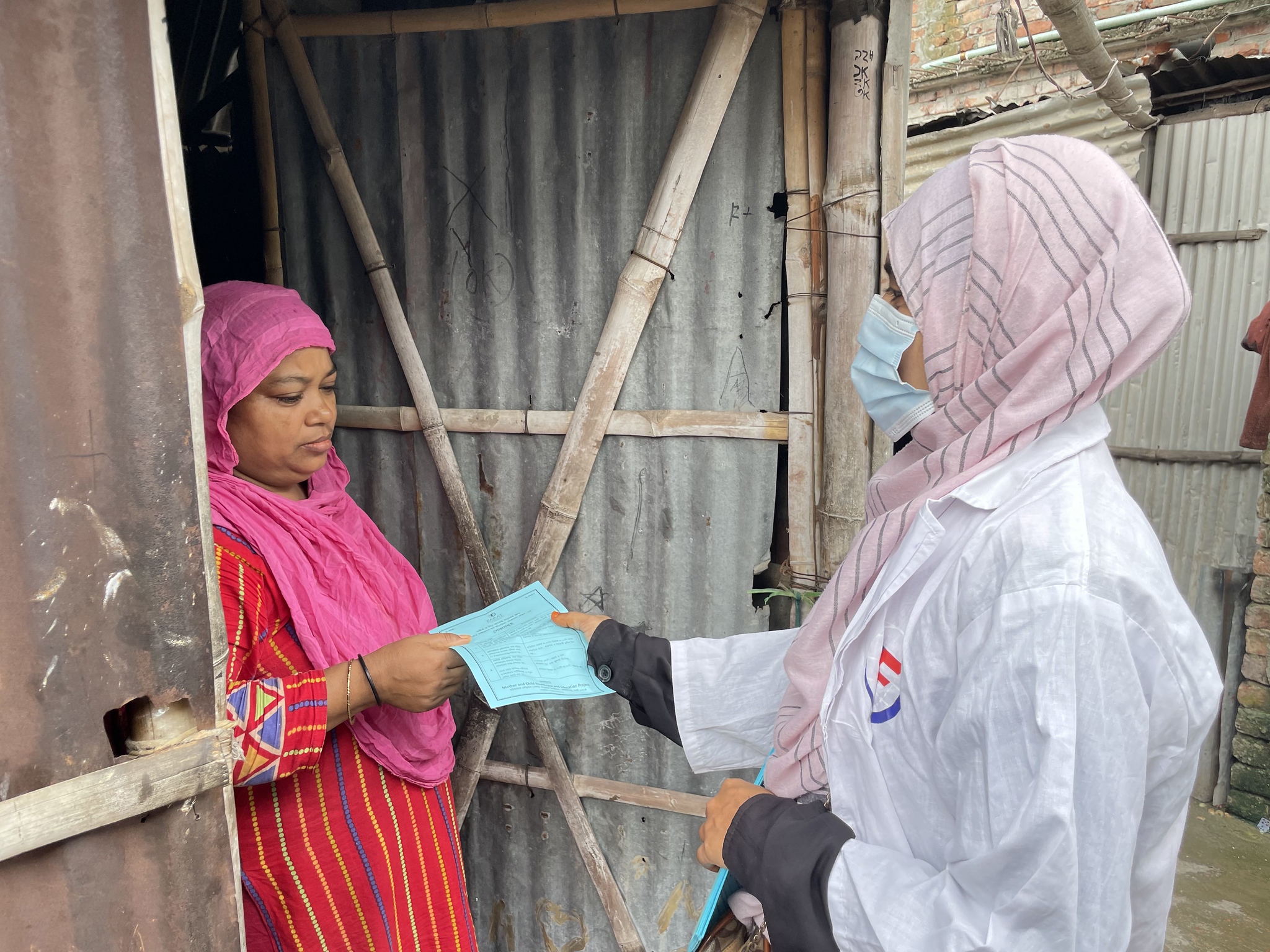 Door to door visits in Bangladesh help families living in rural areas receive medical care