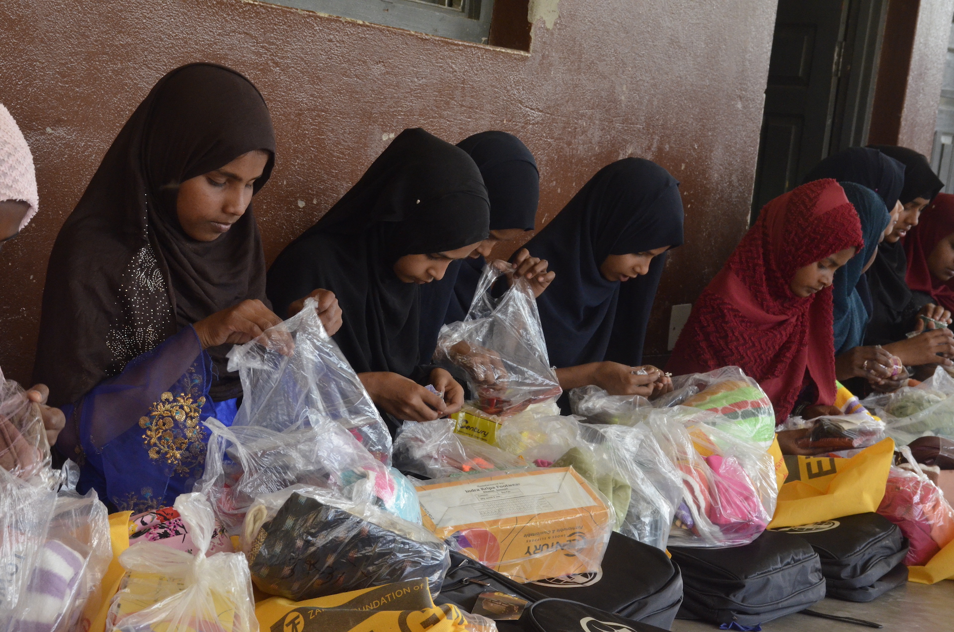 Eid gifts for our sponsored orphans include new clothes, toys, and other fun items