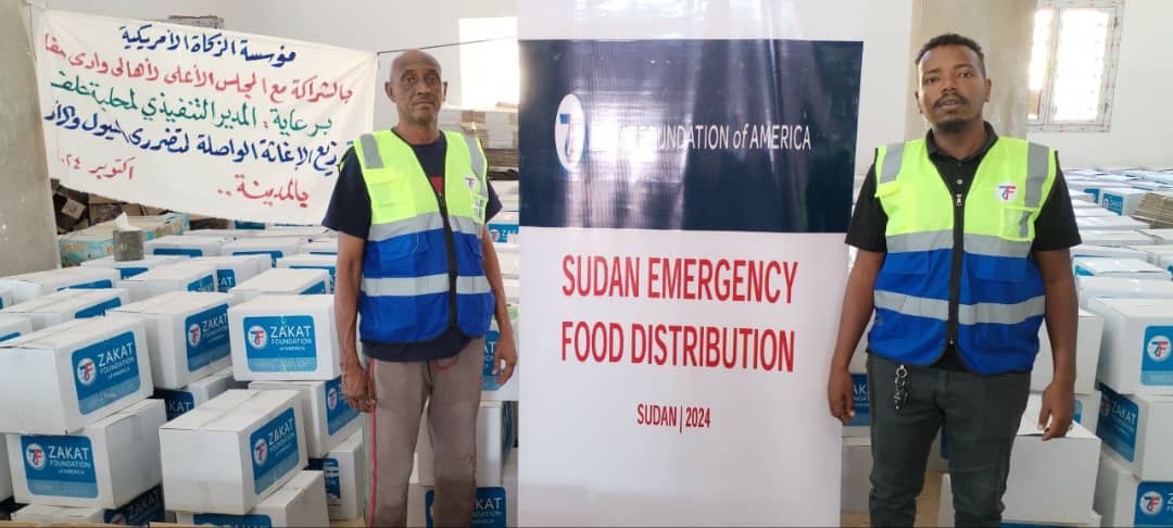 Field teams ready for food distribution in Sudan for displaced and refugee families