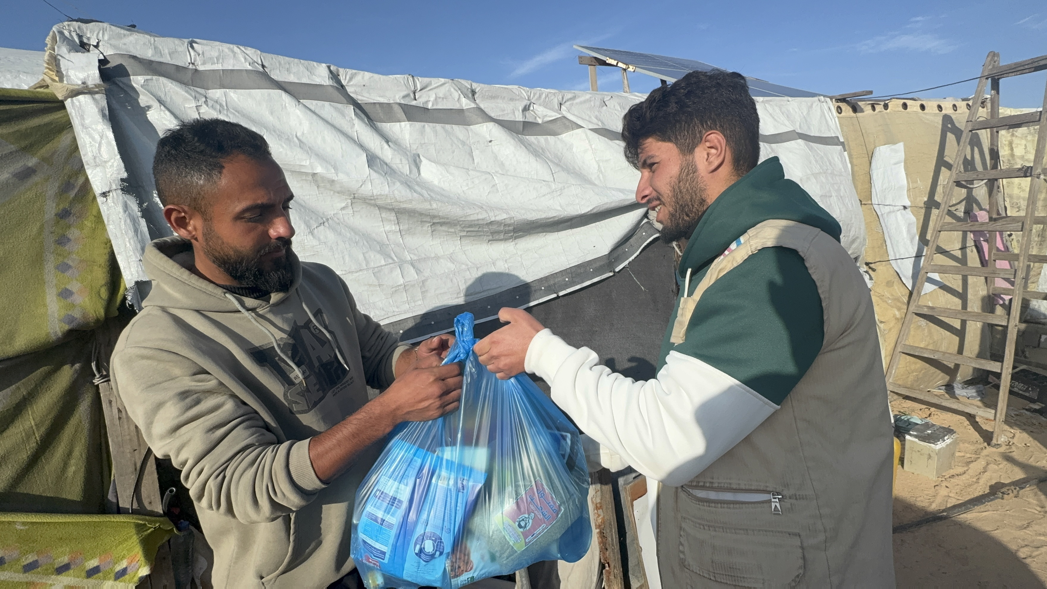 Food parcels ensure families have the staples for nourishing meals