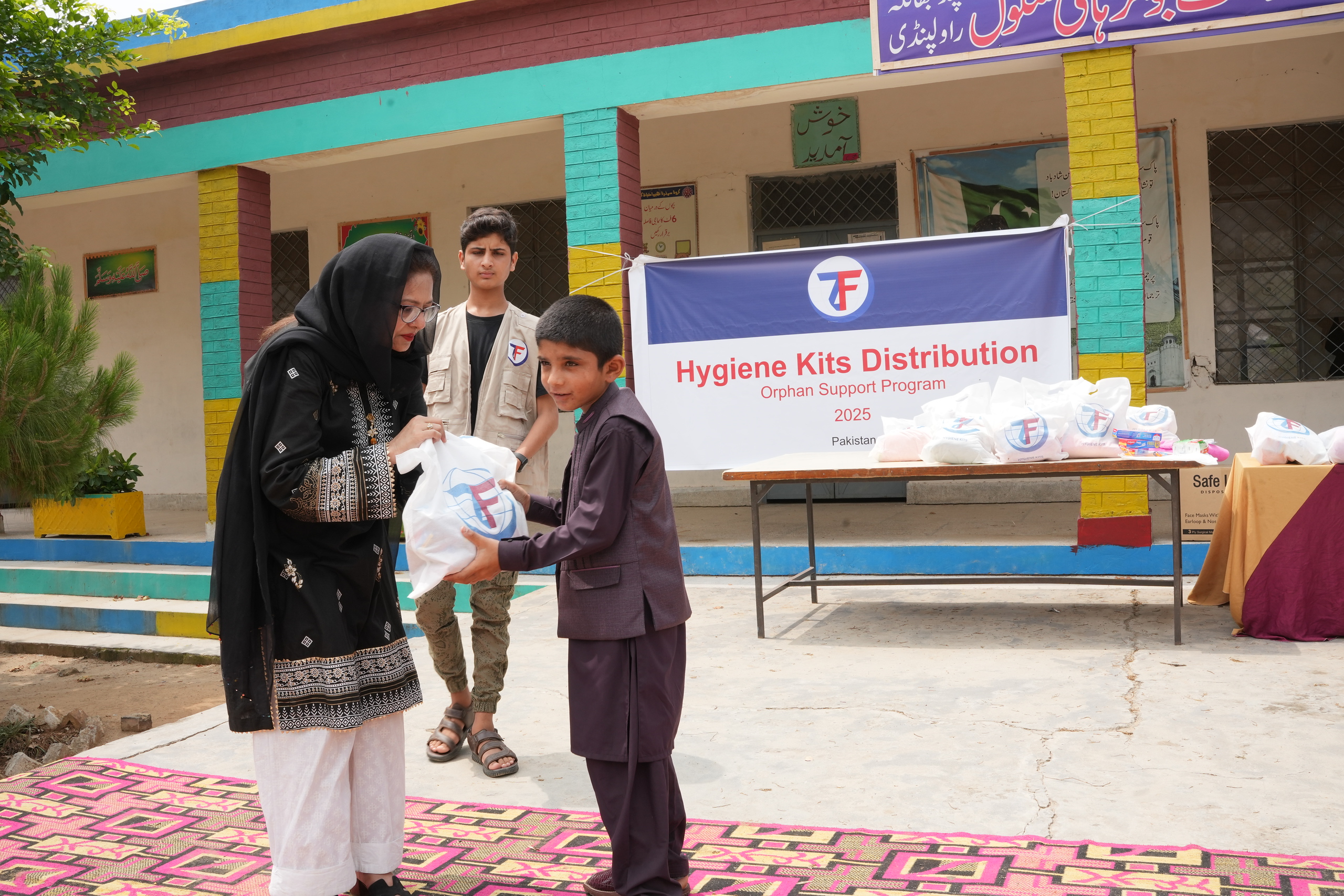 In Pakistan our hygiene kit for orphans ensure they continue their clean habits