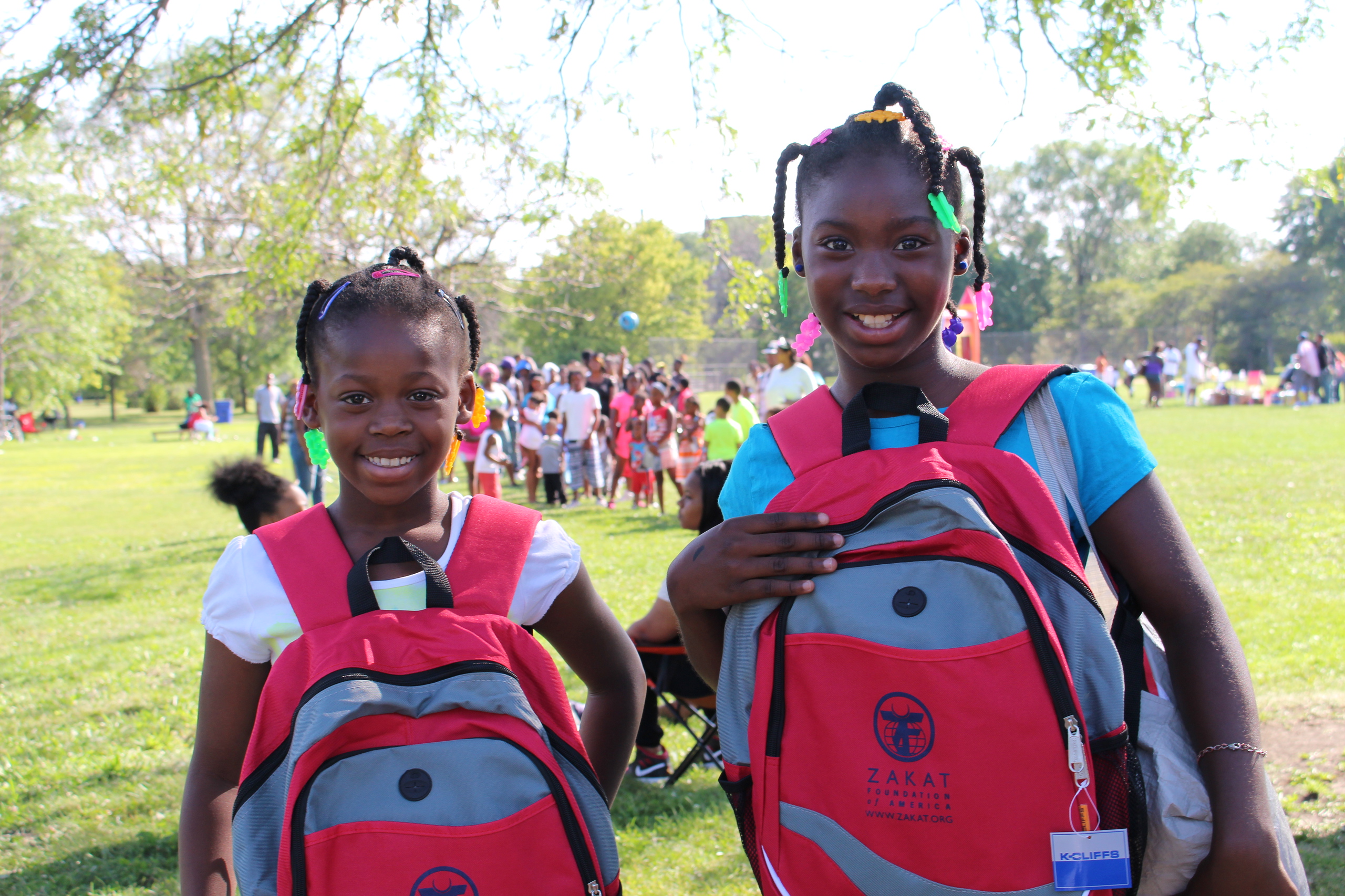 Our beneficiaries are ready for school with their new backpacks distributed by our teams