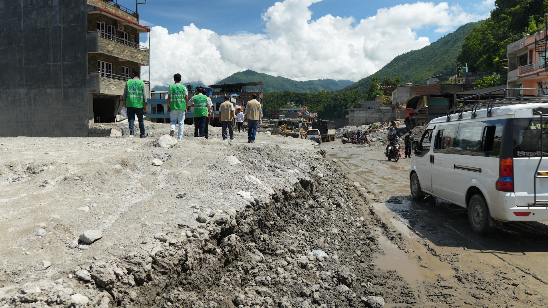Our field team in Nepal surveys the damage in the aftermath of the floods