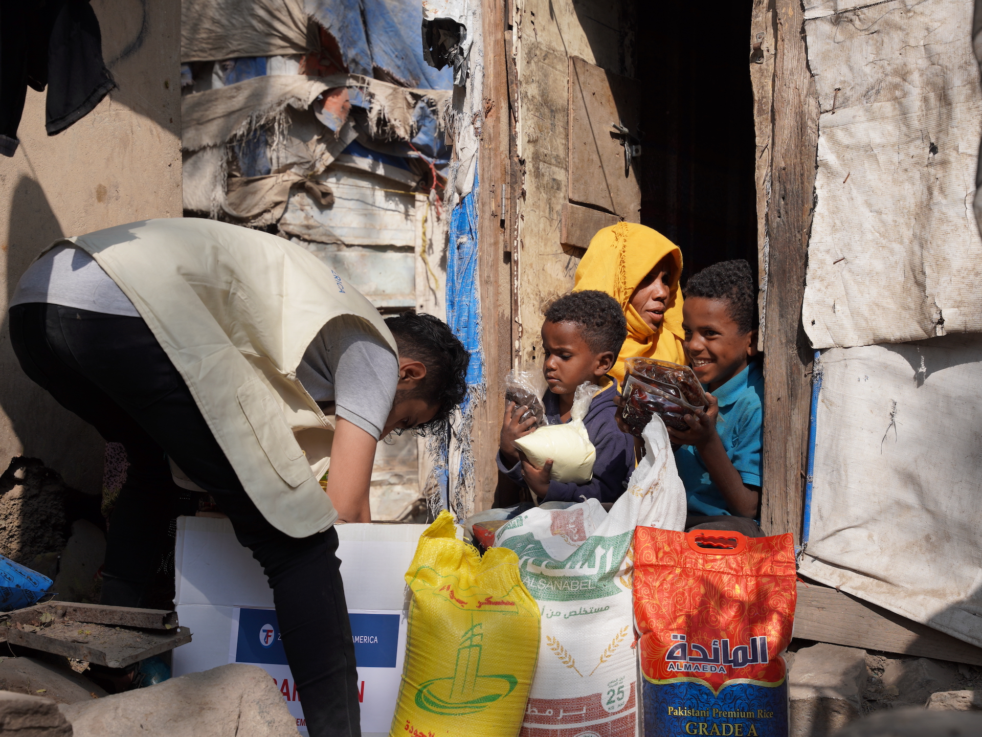 Our field teams deliver hope and dignity with each food package