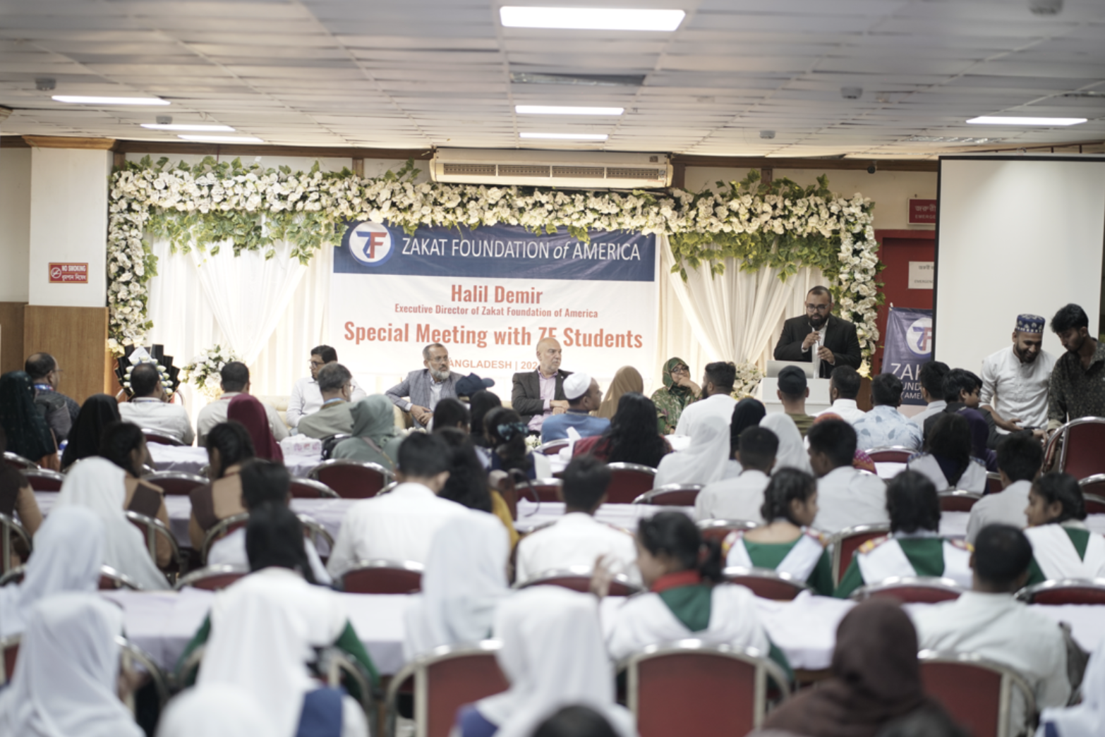 Our sponsored students meet with Mr. Demir to learn from his vision