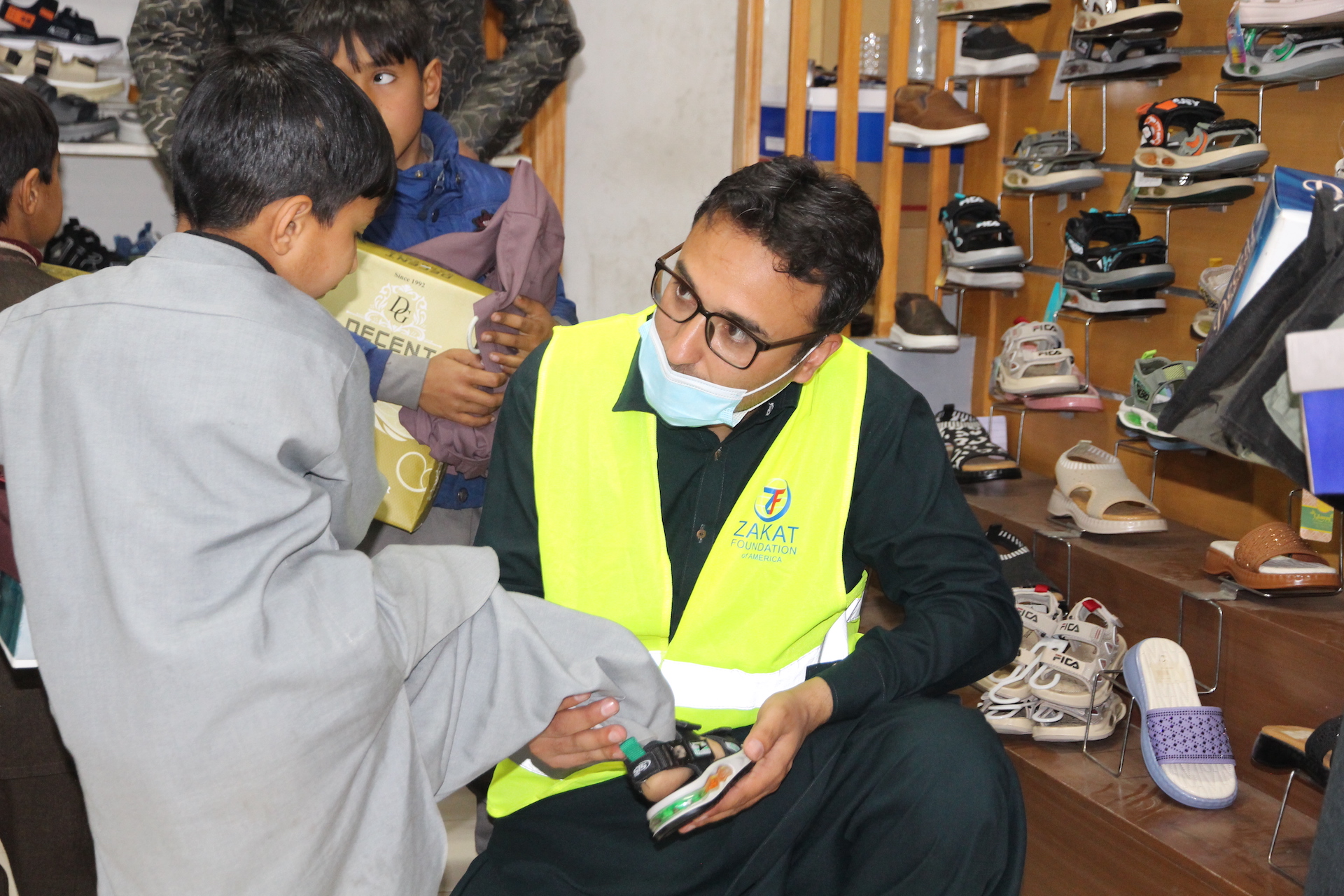 Our team in Pakistan ensures orphaned children are ready for Eid prayer with new clothes and shoes