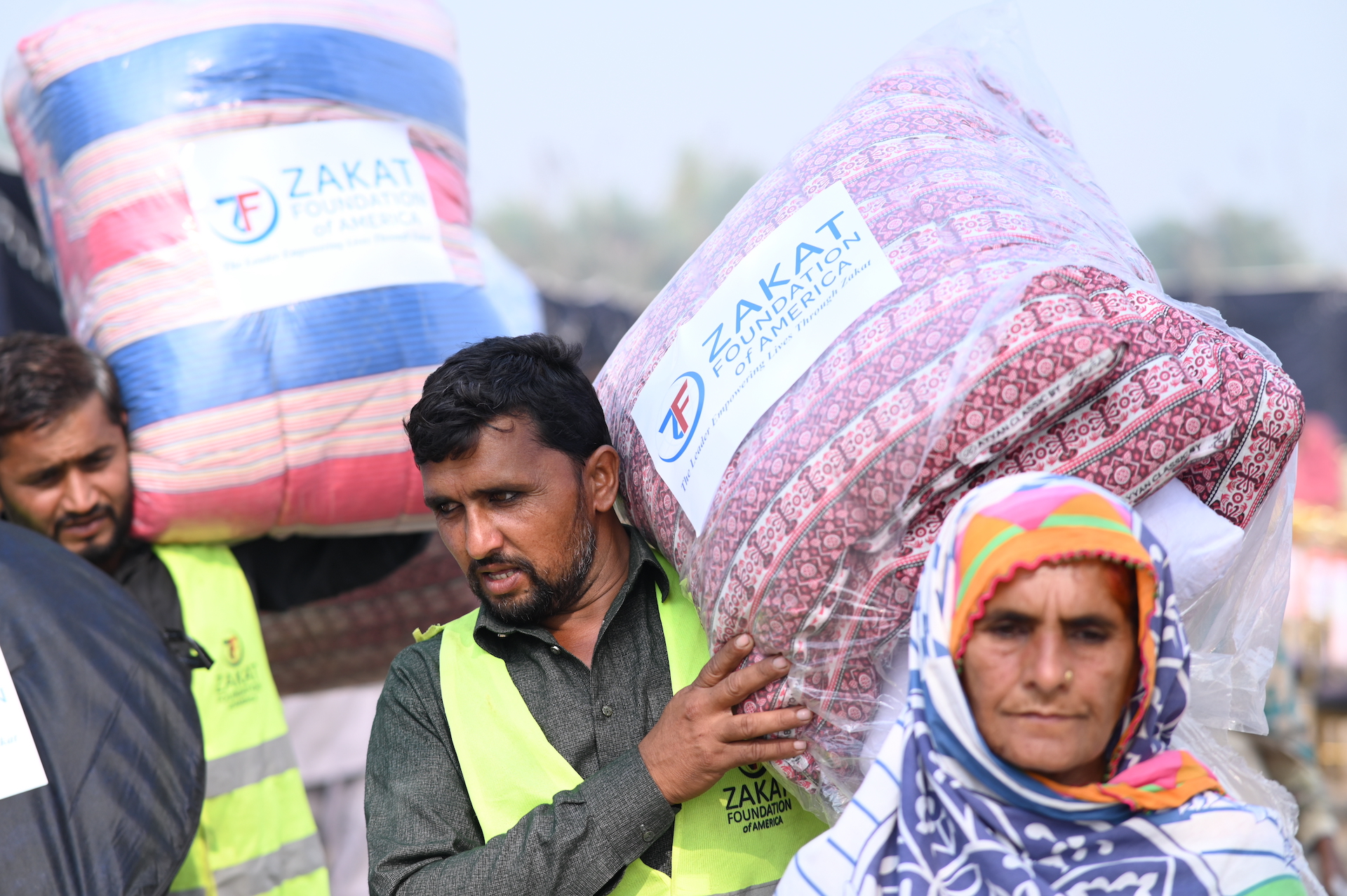 Our teams assist flood affected families with emergency relief items