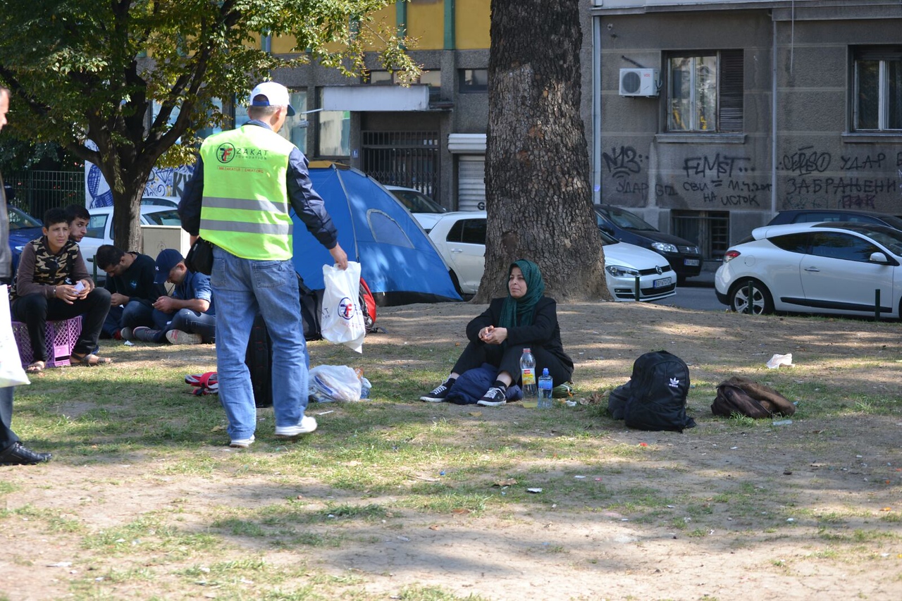 Our teams distribute food packages to families in need