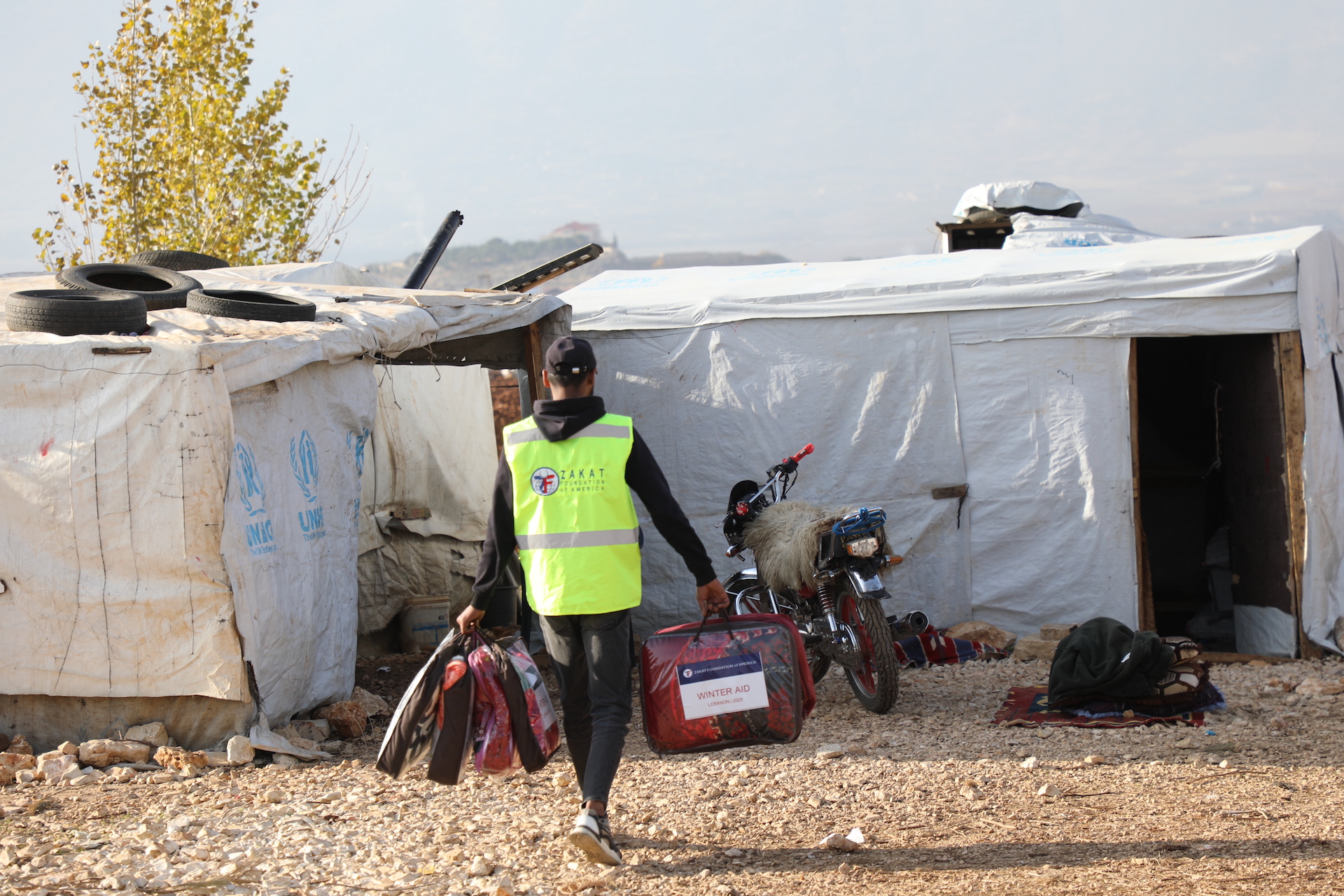 Our teams in Lebanon provide winter kits to displaced families facing chilling temperatures