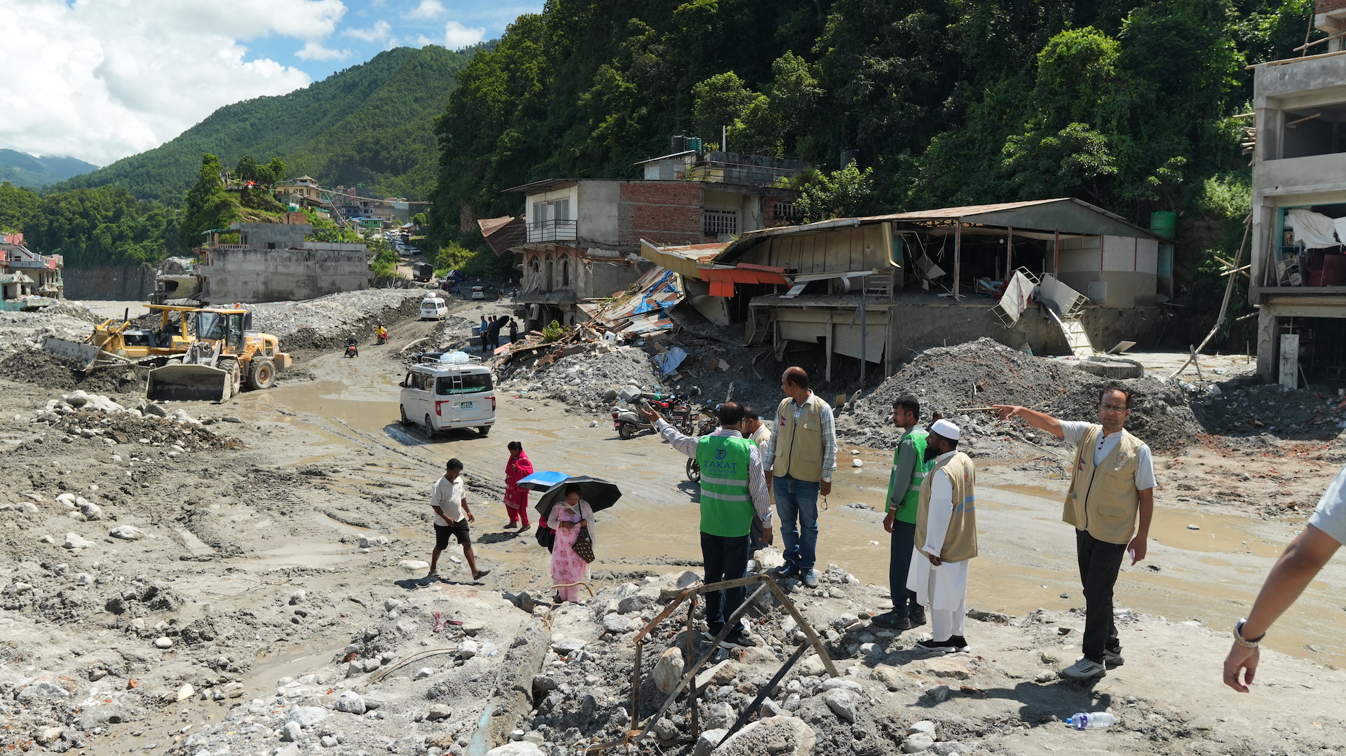 Our teams in Nepal speak with flood affected families