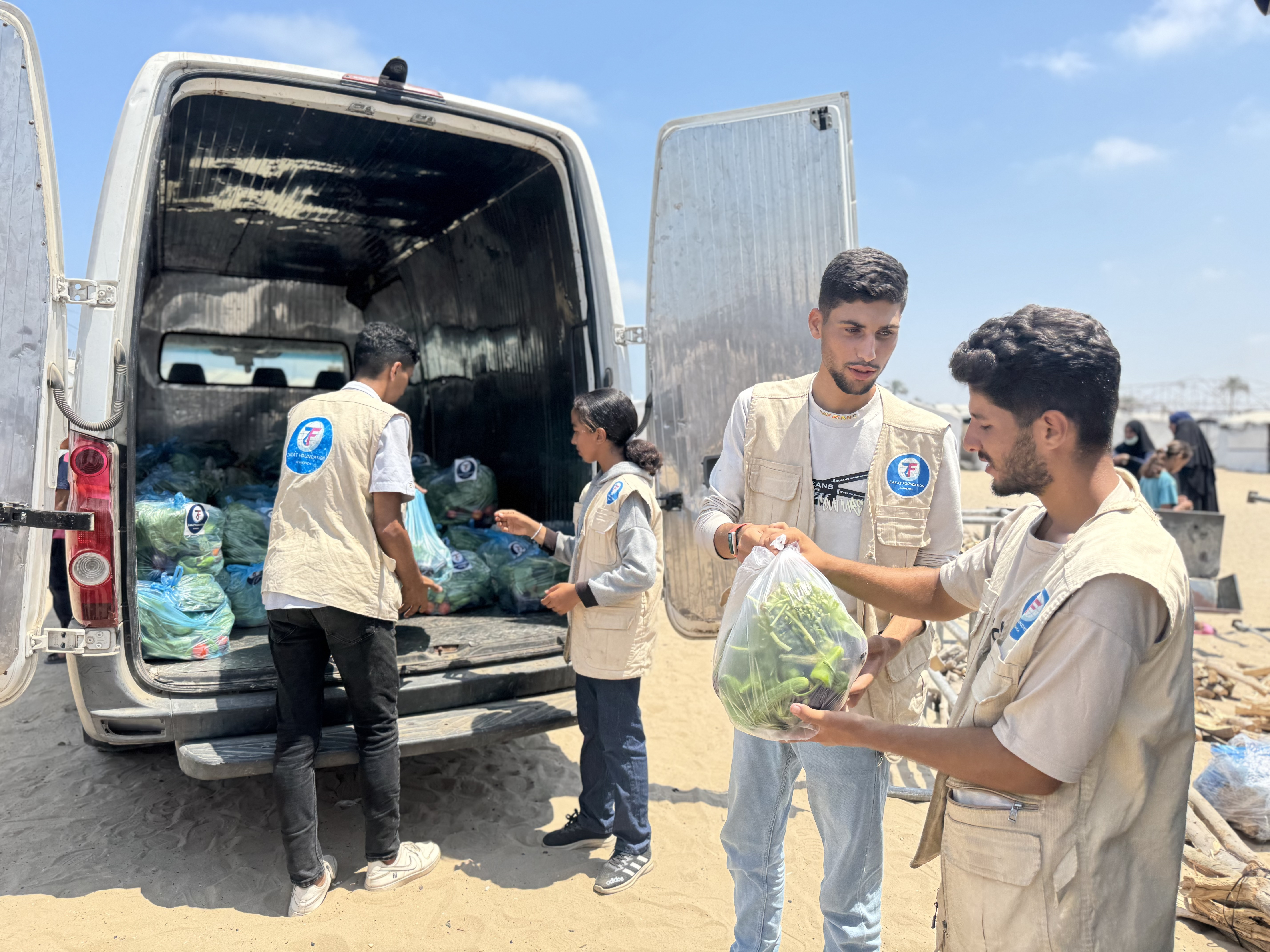 We're visiting camps across Gaza to distribute essentials