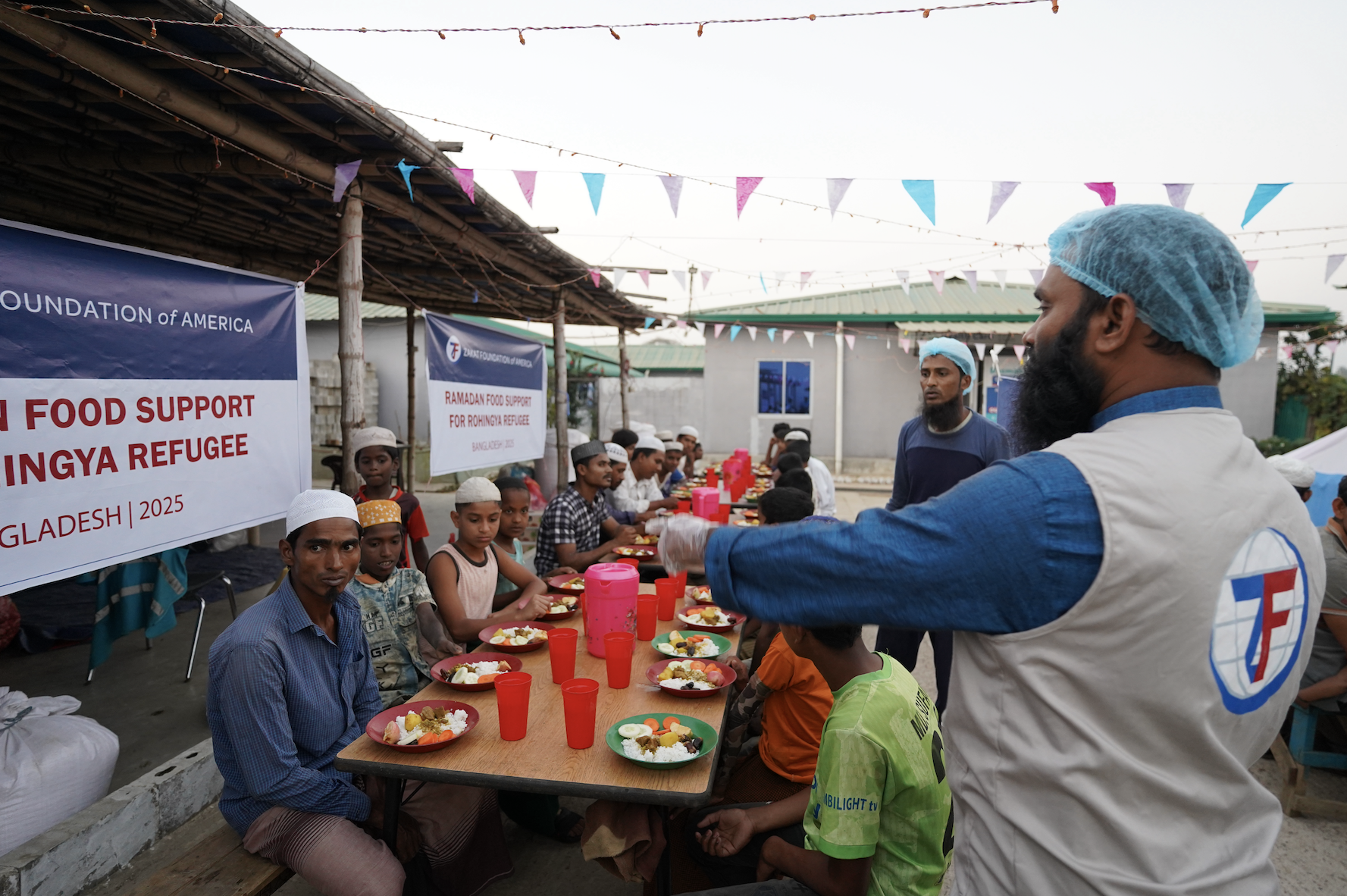Ramadan iftar meals are served from our field teams with compassion
