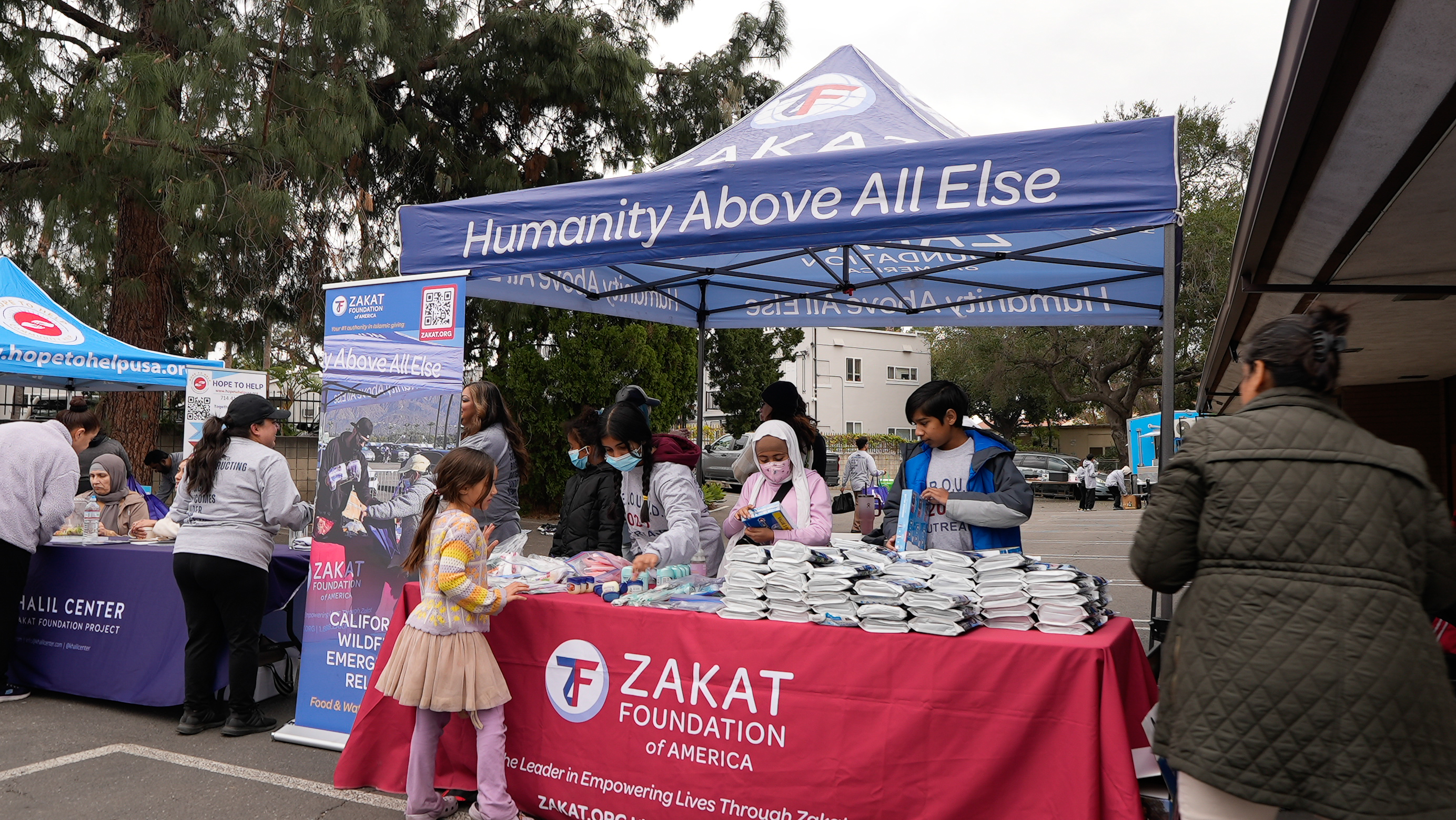 Ready with staple hygiene items and other services our teams serve families in the Altadena Los Angeles fires