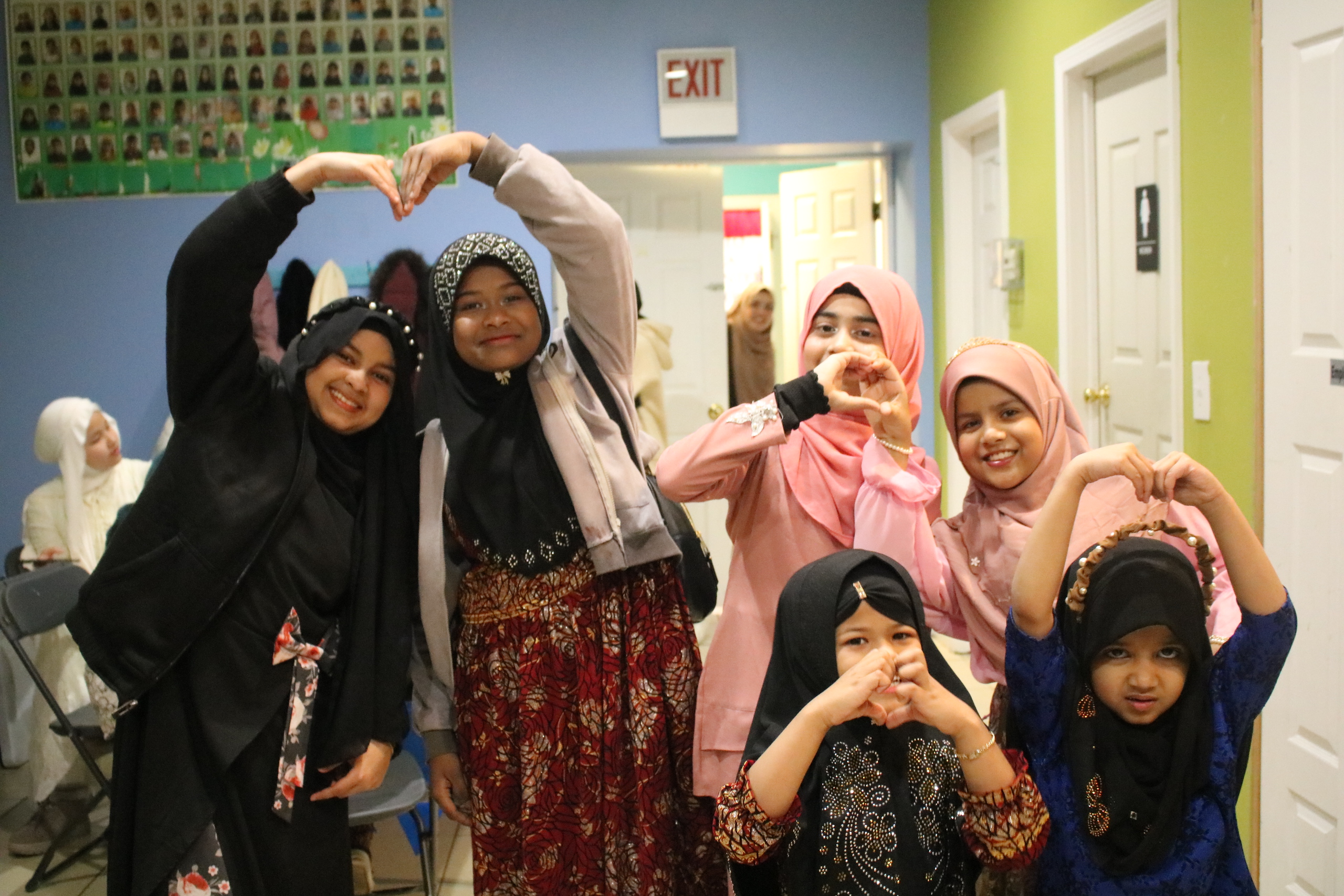 Refugee children at our Rohingya Cultural Center share a heartfelt thank you