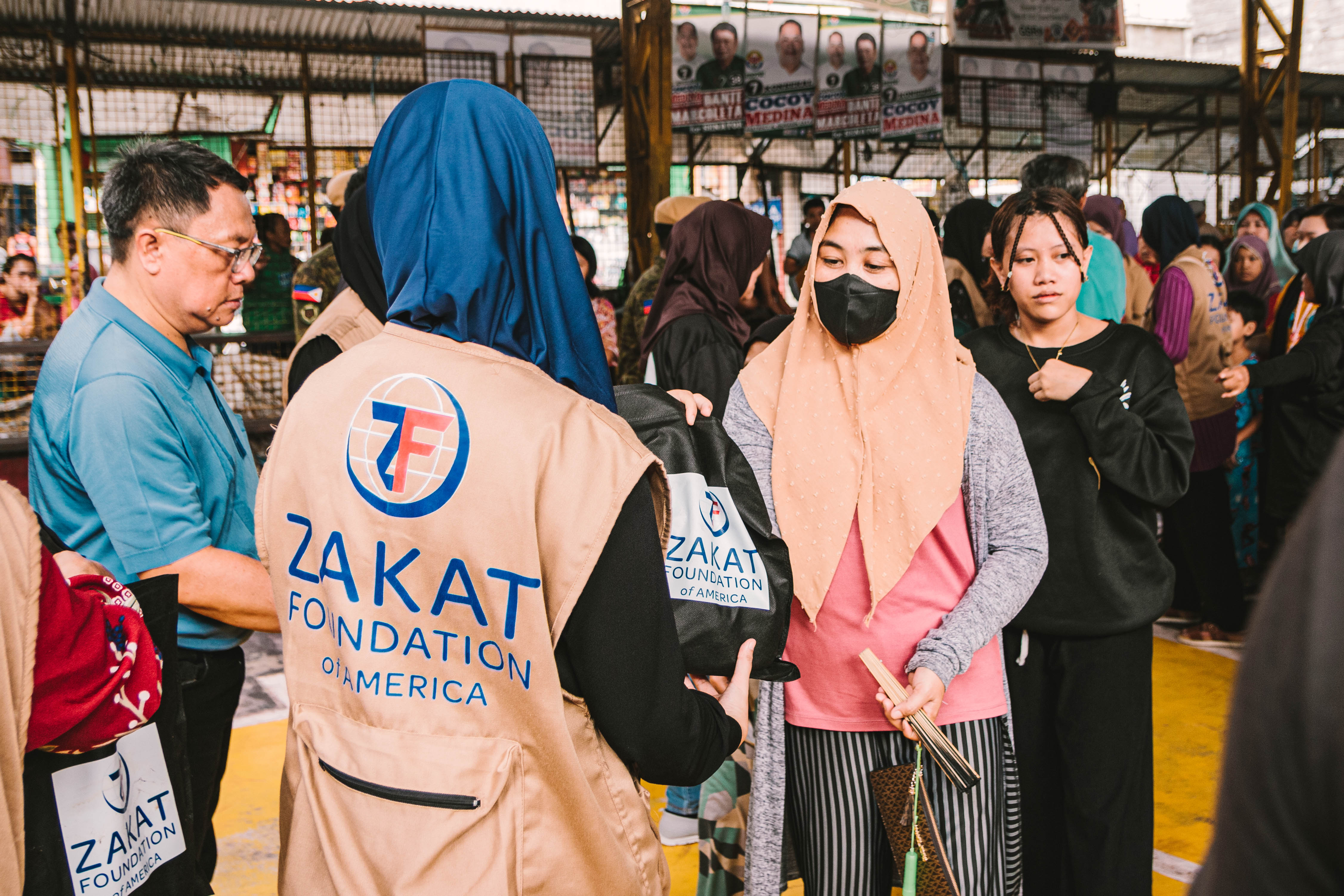 Residents line up to collect Udhiyah-Qurbani shares