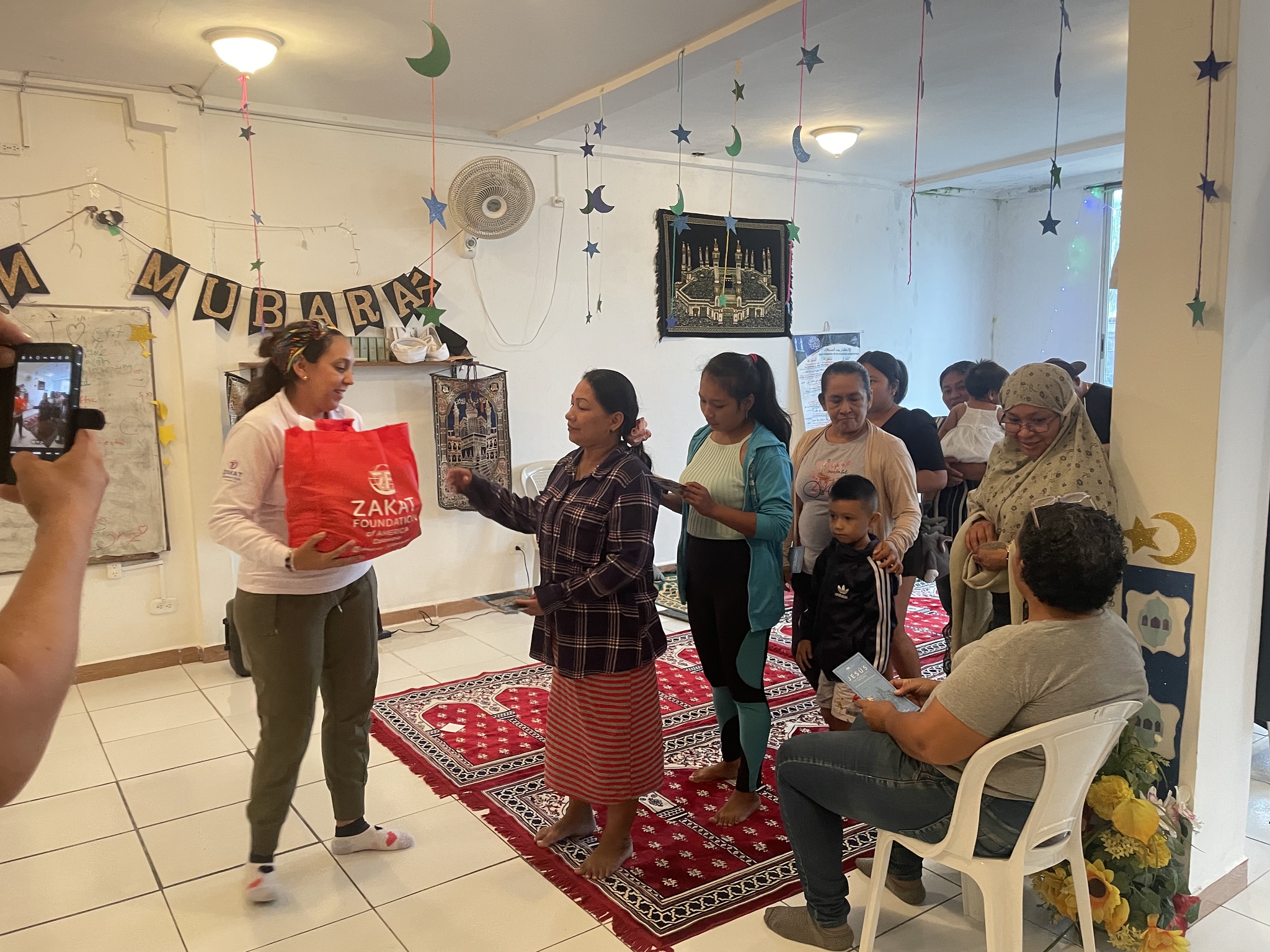 The blessings of Ramadan are shared with food packages full of staple items