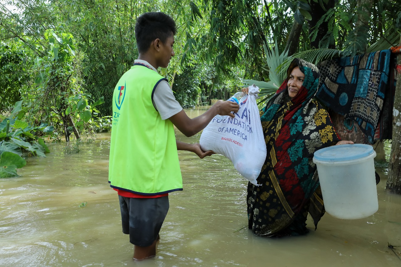 With determination and compassion your support reaches flood affected families
