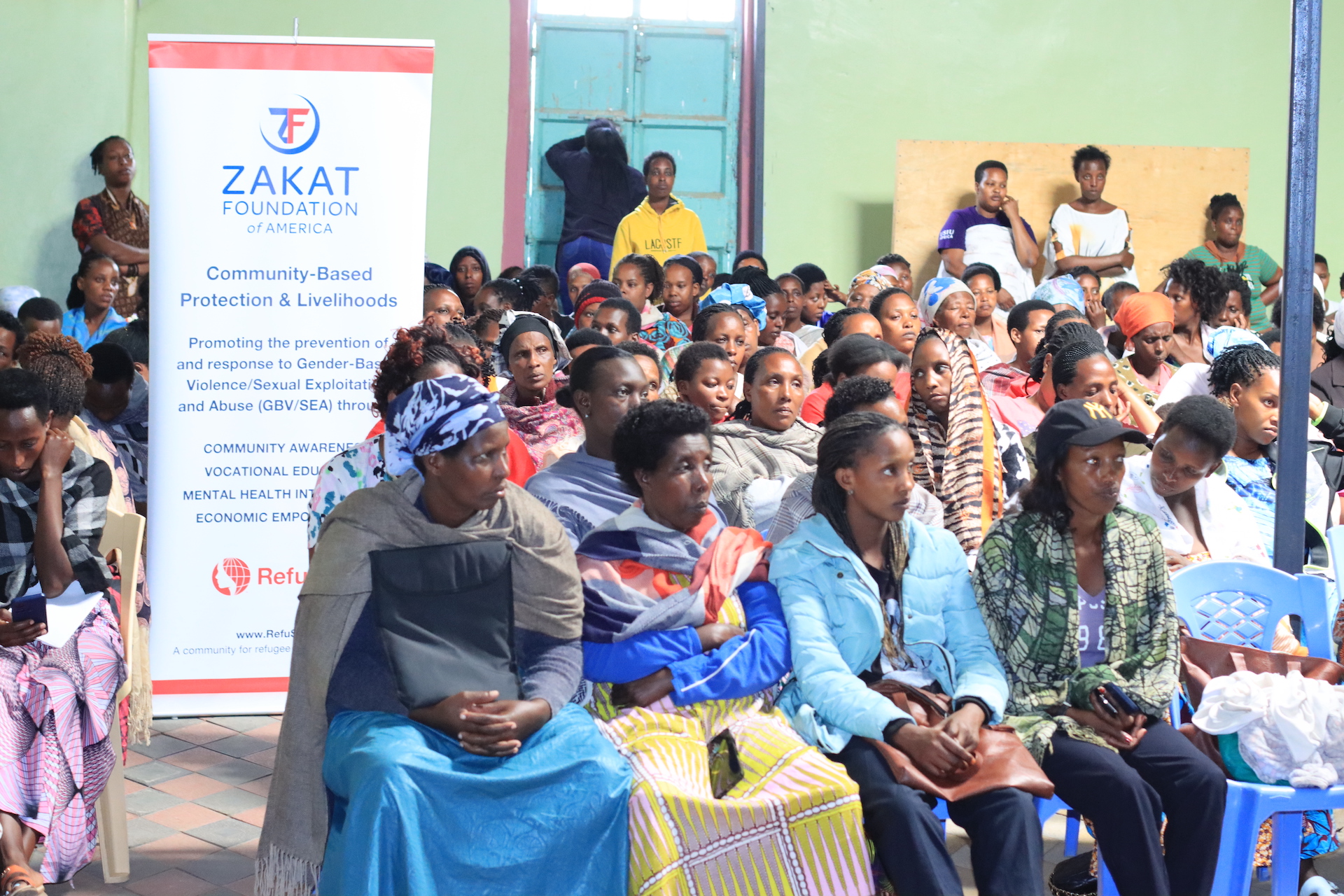 Women in Kenya attend a workshop on the prevention of gender based violence